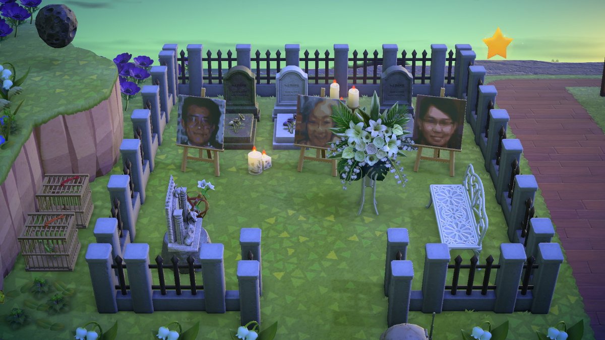 CisforCookieAC's tweet photo. Been gone for too long! Came to update my memorial park with a spot for my mom.
 #AnimalCrossing #ACNH #NintendoSwitch https://t.co/ubqTddMN9T