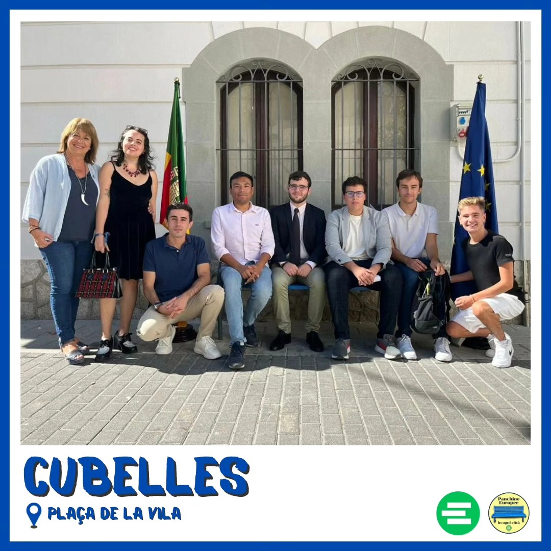 panchineeuropee's tweet photo. The #EuropeanBench of #Cubelles! Located at the Plaça de la Vila, unveiled on the 22nd of September 2023
#europeanbenches #bancpereuropa #panchinaeuropea #panchineeuropee #europe #europa #europeanunion #unioneeuropea #catalunya #espana #cofoe #tofedeu #eurhope https://t.co/vMMi70qUYw