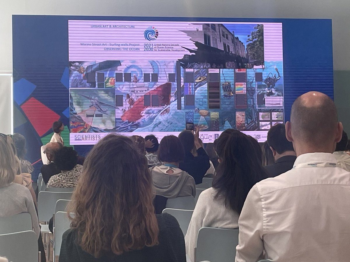 Inés Boujmil (@inesboujmil) on Twitter photo 🩵Wonderful session: changing humanity’s relationships with the Ocean: #Art as agent of #change, in line with the <a href="/UNOceanDecade/">UN Ocean Decade</a> challenge 10 🌊
💡Art is powerful as a common #language for blue #humanity
💡#emotions influence decision-making
💡Ocean literacy generates #knowledge 🩵Wonderful session: changing humanity’s relationships with the Ocean: #Art as agent of #change, in line with the <a href="/UNOceanDecade/">UN Ocean Decade</a> challenge 10 🌊
💡Art is powerful as a common #language for blue #humanity
💡#emotions influence decision-making
💡Ocean literacy generates #knowledge