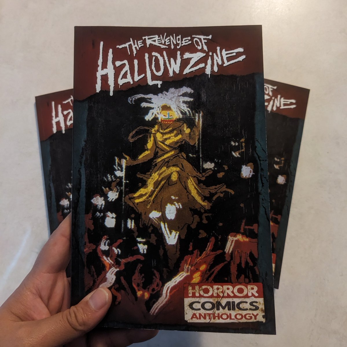 We just got The Revenge of Hallowzine books in! They are so pretty!  Thanks to everyone who backed the Kickstarter. Kickstarter rewards will be going out in November.