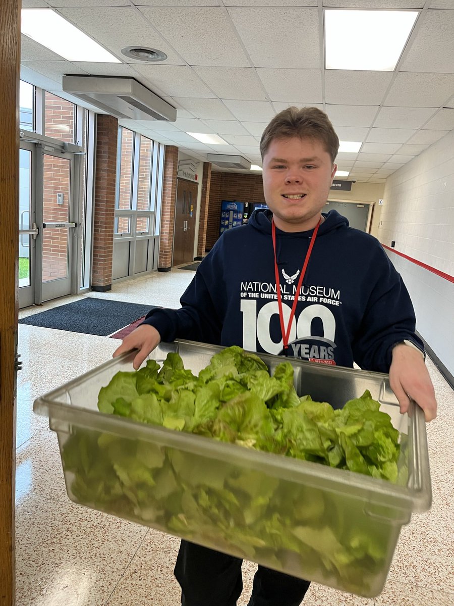 First harvest of the year! #farmtoschool @ForkFarms @MHSCardWorksJT @MHSCafe