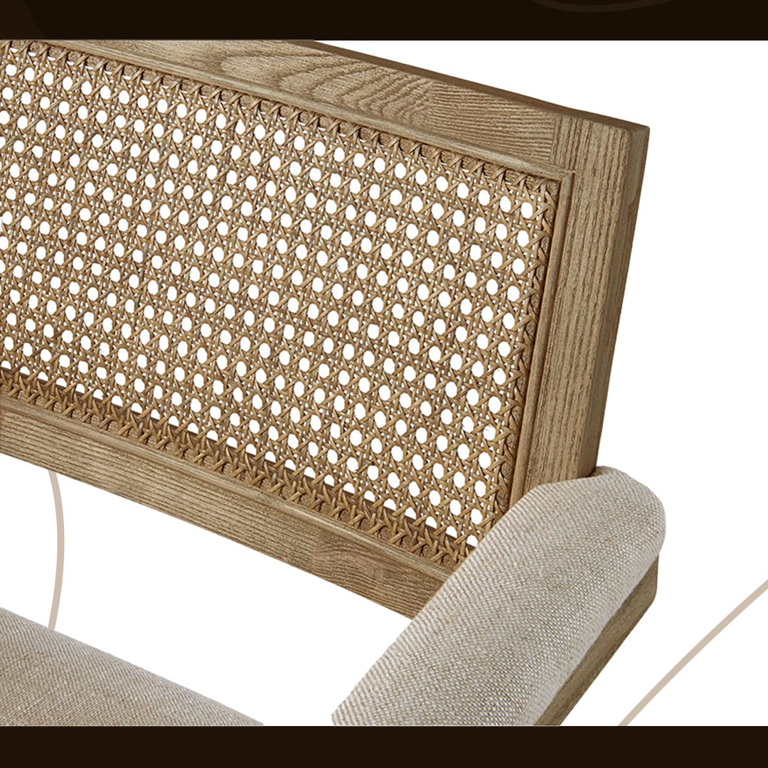 brownhousees's tweet photo. Step into the world of Retro Chic with our Colby Rattan Neutral Armchair! This special order piece, arriving in just 2-3 weeks, infuses your space with timeless charm and character. https://t.co/Gk0P4e170M
