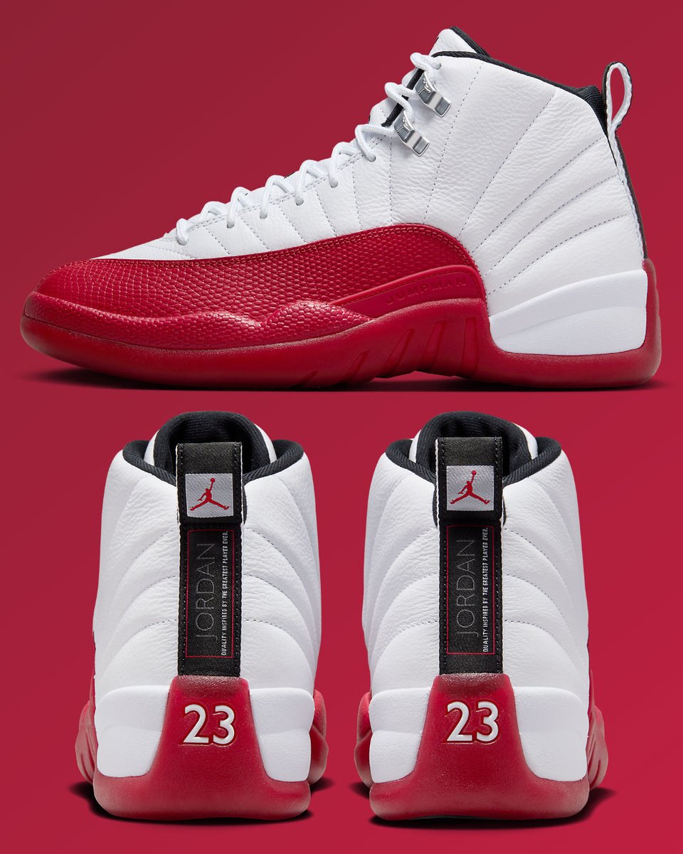 nicekicks's tweet image. The OG "Cherry" AJ12 lands this month 🍒