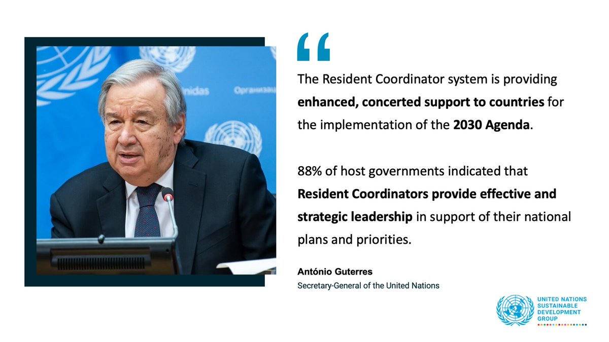 As our teams on the ground are dedicated to supporting countries on their journey towards the #GlobalGoals, <a href="/UN/">United Nations</a> chief <a href="/antonioguterres/">António Guterres</a> calls for sufficient &amp; predictable funding so that they can continue to effectively deliver #ForPeopleForPlanet.

⏩bit.ly/3PSxb7w