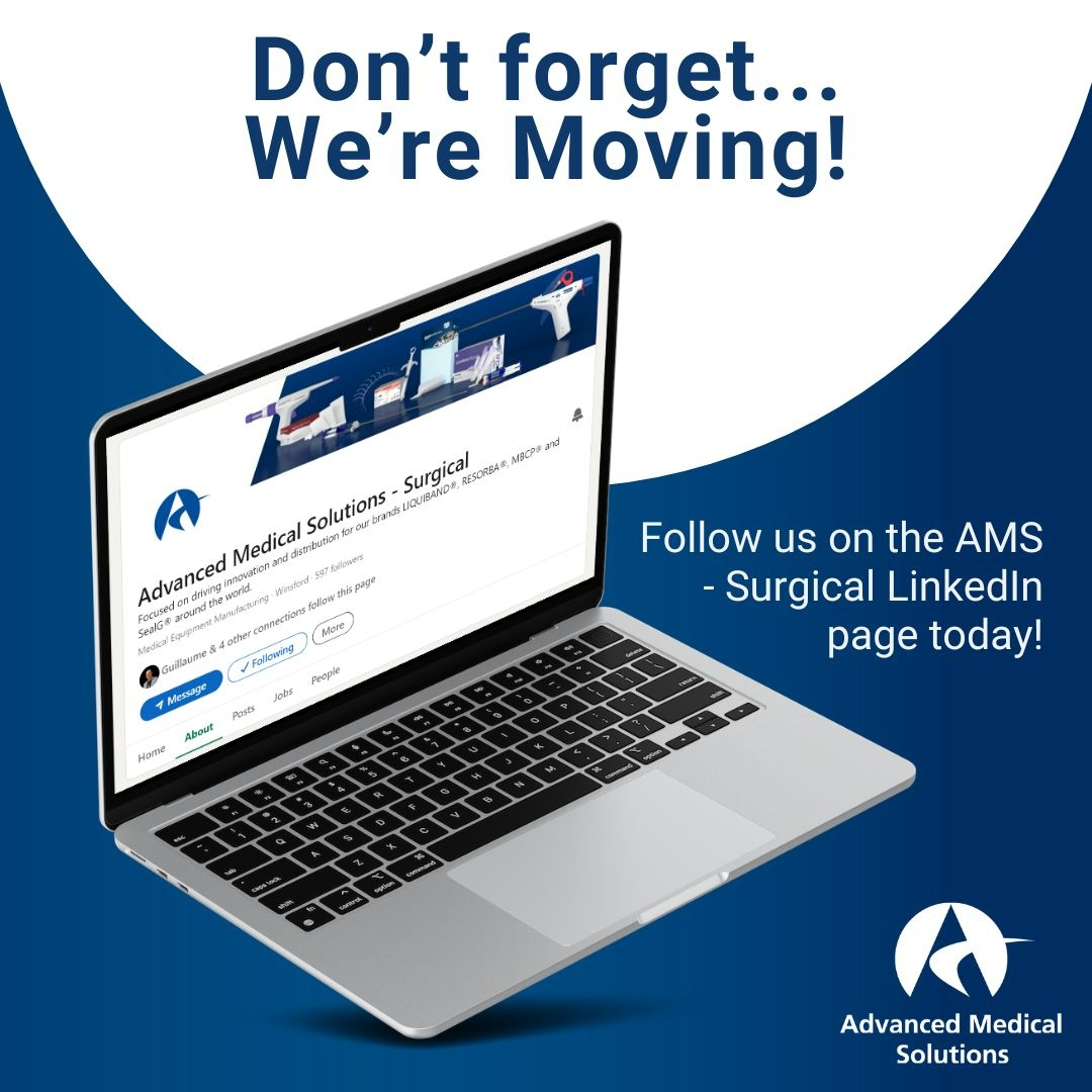 Don't forget! We are officially moving pages at the end of this month!

This is a big, and very exciting move that we want to share and hope that you follow the AMS page so you don't miss out on updates, events, and more: linkedin.com/company/advanc…

#advancedmedicalsolutions