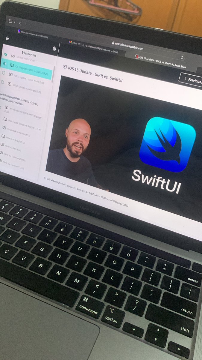 This is how I learned swift.. YouTube is my University.. X is my library… Online Course is my assignment..  how bout you?

#swift #iosdevelopers #iosDev  #SwiftUi  #seanallen #hackingwithswift