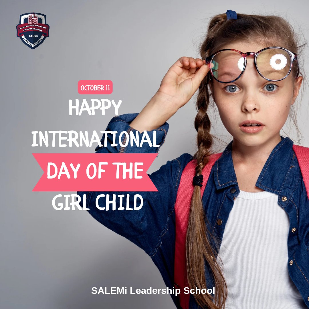 SalemiSchool's tweet photo. Let's encourage our girls to dream more and achieve more.

Happy International Day of the Girl Child!

#salemileadershipschool #girlchild #girlsright @girlrising https://t.co/khC858xBTf
