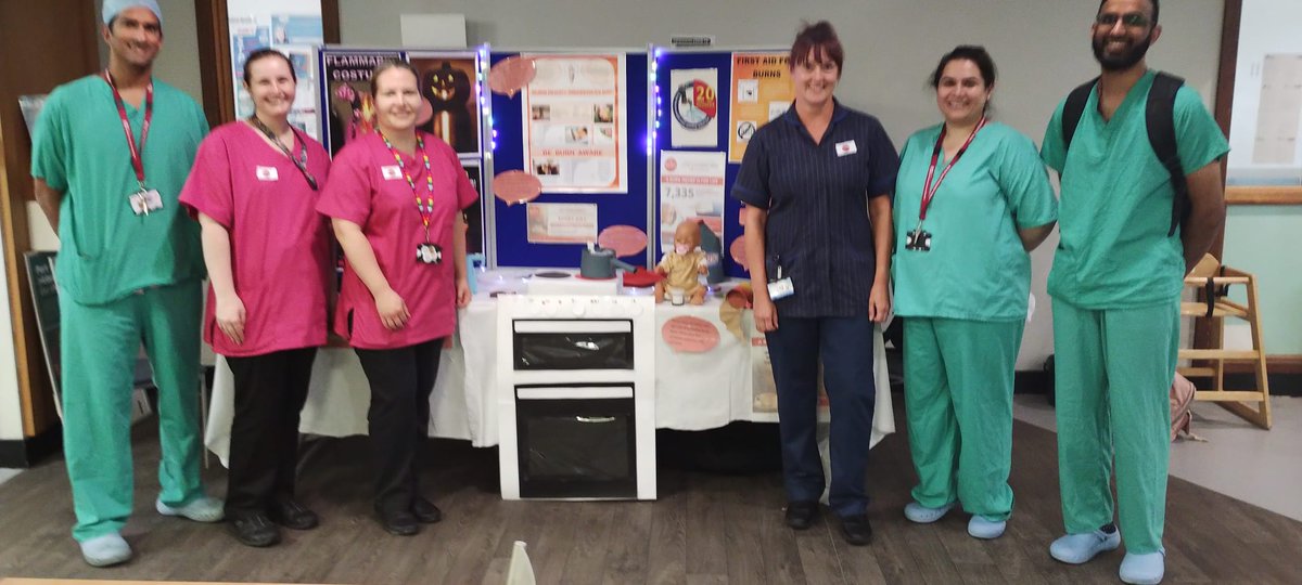 plasticsnuh's tweet photo. We've had a very successful day raising burns awareness, thank you to everyone who spoke to us! #hotwaterburnslikefire @nottmhospitals @nottmchildrens https://t.co/ndBLfG17N8