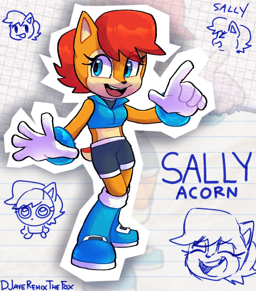 Really missed drawing sonic characters so here's Sally Acorn!!! #sonicfanart #sallyacorn