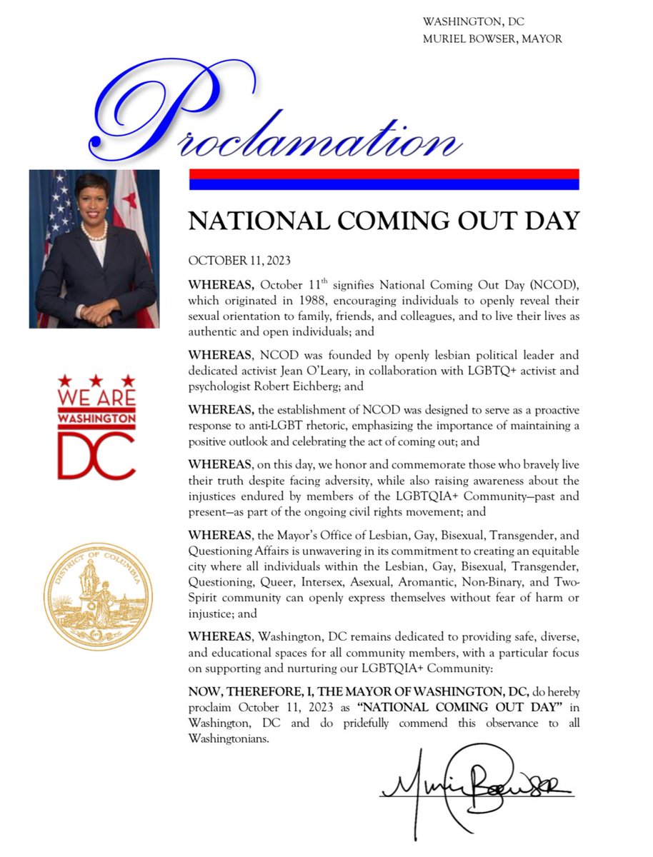 Today, we recognize #NationalComingOutDay! We are here to support and celebrate all community members throughout all stages of their journeys.