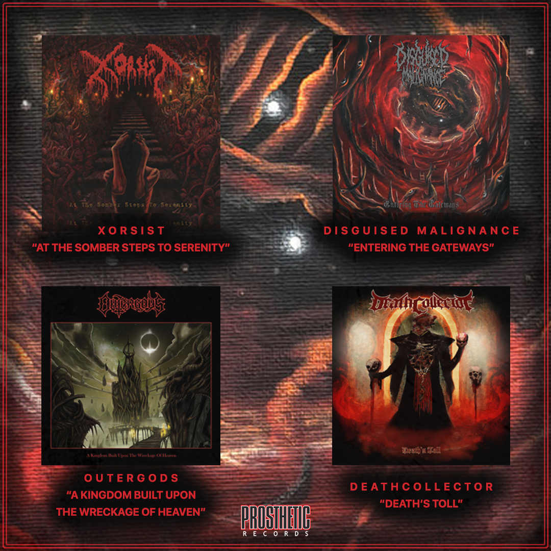 ProstheticRcds's tweet photo. It's been a death metal-heavy few months for us 💀 

If you've got some catching up to do, we’re offering 10% off on vinyl and CD for DISGUISED MALIGNANCE, XORSIST, @outergodsuk and @deathcollector_ via our @bandcamp 

https://t.co/atag8jsQtS

Use the code: “death23" at checkout https://t.co/YMe7SmamCX