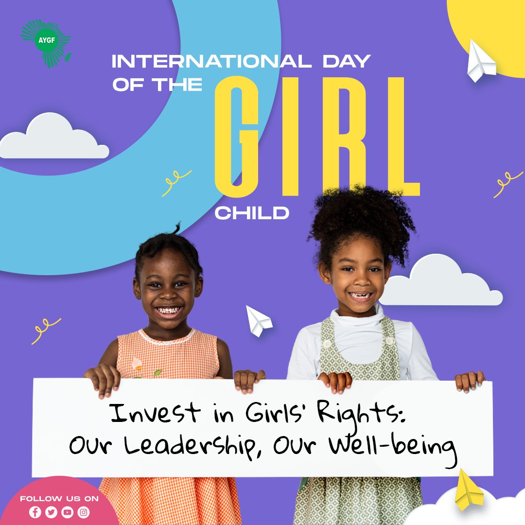 Today marks a significant occasion as we celebrate the International Day of the Girl Child. 

Let's take a moment to reaffirm to every Girl Child that her dreams are not only valid but also boundless. 

#internationalgirlsday