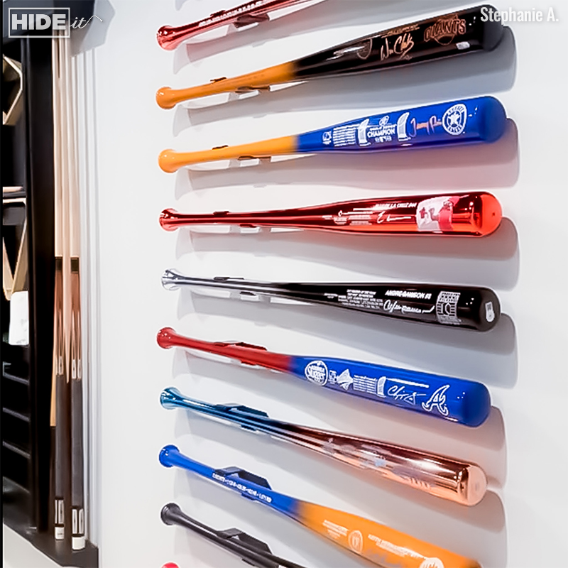 HIDEitMounts's tweet photo. 📢 #afterHIDEit WINNER ANNOUNCEMENT! 📢 Congratulations to our September WINNER, Stephanie! 🏆 Her amazing baseball bat display using our Horizontal Bat Mounts got her a home run. ⚾️ 💚

Want a chance to win our Monthly Photo Contest? 📸  Submit your #afterHIDEit photos to win a full refund of purchase price up to $150 USD! 😉 Make sure to tag @hideitmounts when you post or email your submissions to after@hideitmounts.com 📨