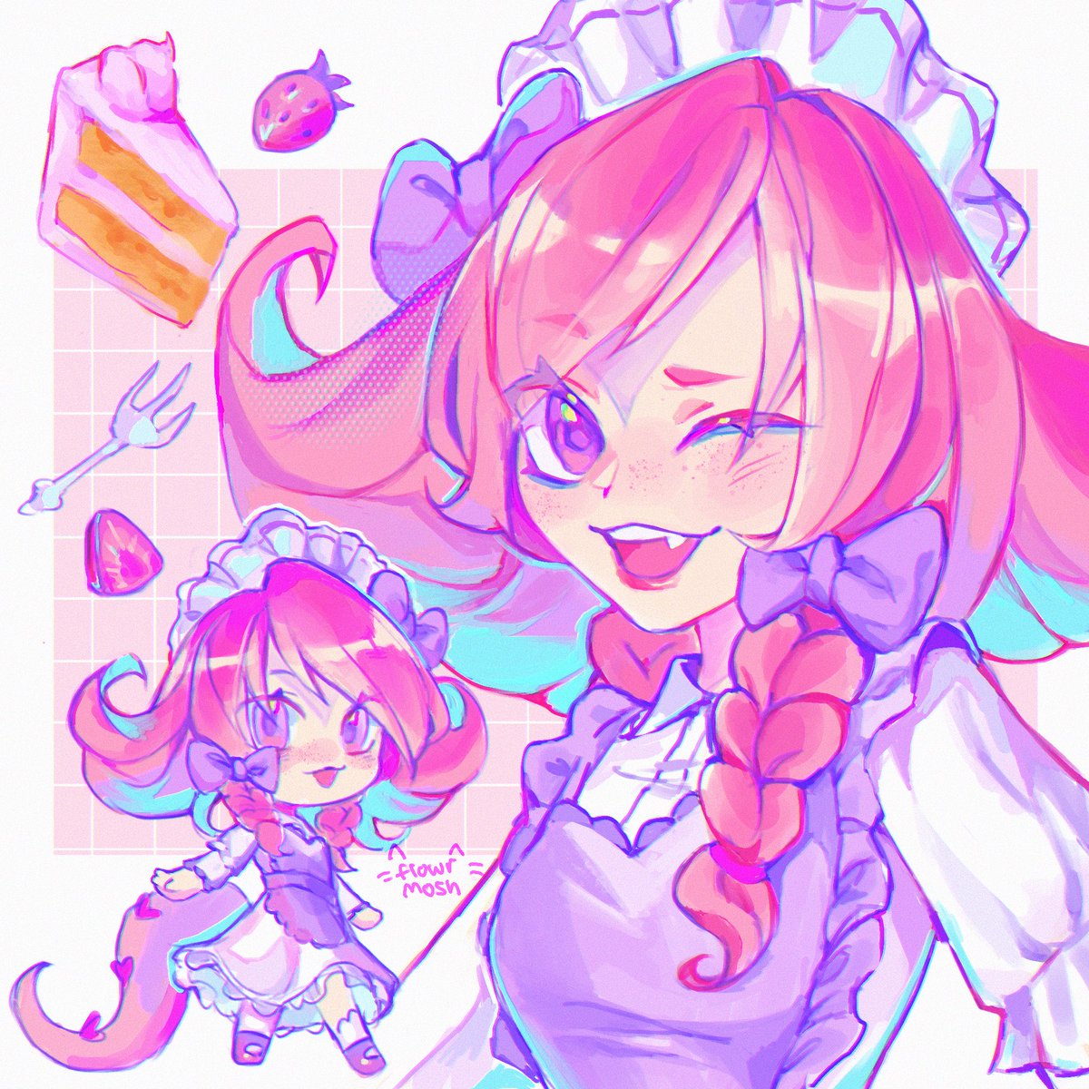 flowrmosh's tweet photo. cafe cuties neeko!💗🍓🍰
#skintober #neekotober https://t.co/oVJKqfic0X