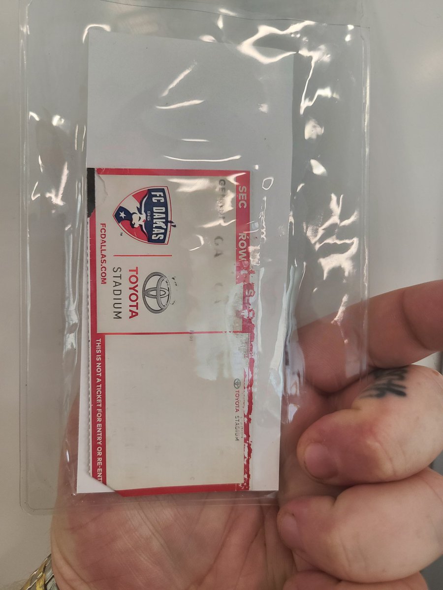 hgrant6088's tweet photo. Hey @Ricardo_Pepi9, was wondering. Might i be able to send you this inaugural @northtexasSC ticket where I attended your first professional home game and have you sign it? Been a big fan since day 1 and can't wait to see what else you got! Keep going kid! #TXStrong https://t.co/6amQMkViII