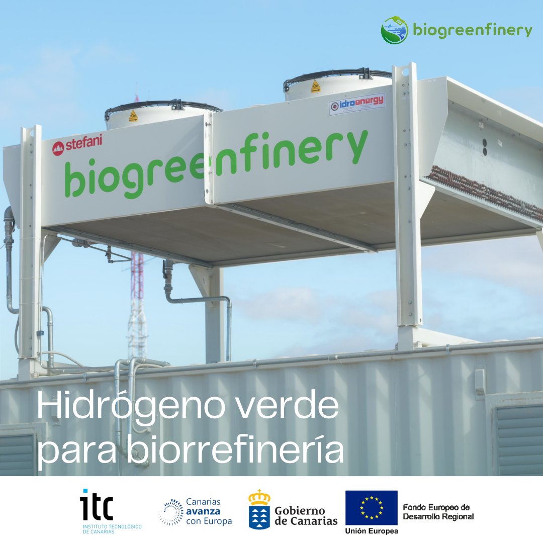 ❓Descubre @BIOGREENFINERY: infraestructura de investigación en biocombustibles avanzados
para descarbonizar el sector del transporte en Canarias 🚤🚌🛫

Impulsada por el <a href="/ITCCANARIAS/">Instituto Tecnológico de Canarias (ITC). Gobcan</a> 👏

#Canarias #ITC #descarbonización #biocombustibles #transporte