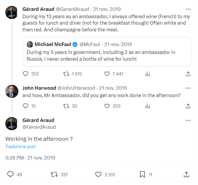 Valen10Francois's tweet photo. Speaking of food and French culture this remains an all-time quip from @GerardAraud https://t.co/yosJG6Nhub