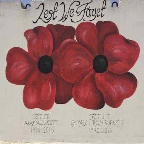 Today we remember Puma aircrew Flt Lt Alan (Scotty) Scott and Flt Lt Geraint (Roly) Roberts and three passengers who tragically lost their lives in a helicopter crash in Kabul 8 years ago. #LestWeForget #Loyalty #PerArduaAdAstra #WeWillRememberThem