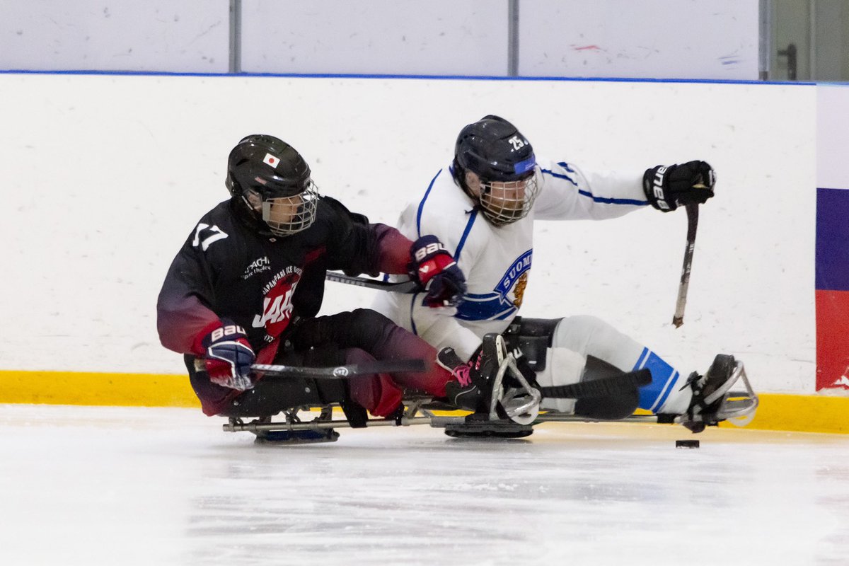 paraicehockey's tweet photo. Japan VS Finland!
#paraicehockey
#bpool
#astana2023 https://t.co/ZWD9TeMcsa