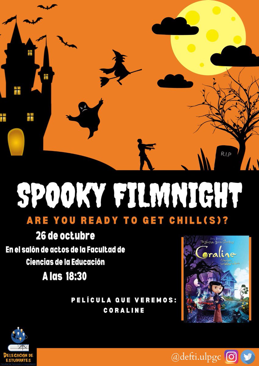 ¡¡Te esperamos el próximo 26 de octubre en el salón de actos de Educación!!
No te lo pierdas.