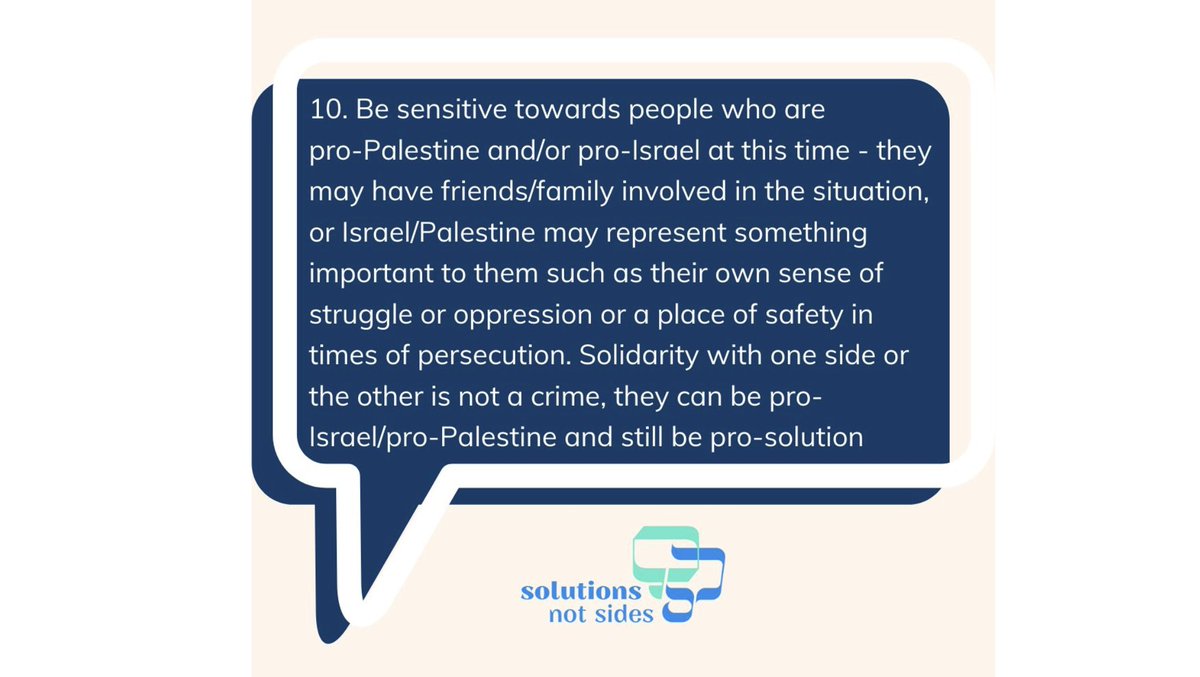 Language is important at a time like this. <a href="/ItmakesSNS/">🟣SolutionsNotSides</a>  have excellent resources created jointly by Israeli &amp; Palestinian educators to help us all avoid anti-semitism and islamophobia when talking about Israel and Palestine. Learning is also important at a time like this.