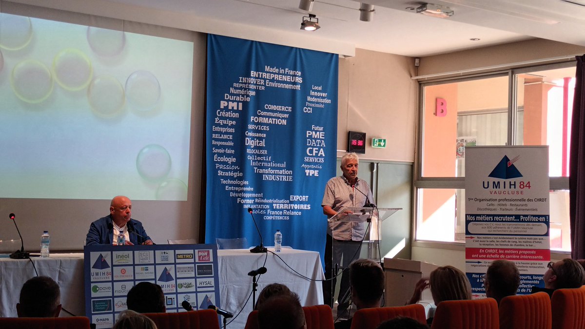 @poleemploi_paca Vaucluse au plus près des entreprises pour les recrutements et également dans tous les temps forts comme l'assemblée générale  de #umih 84