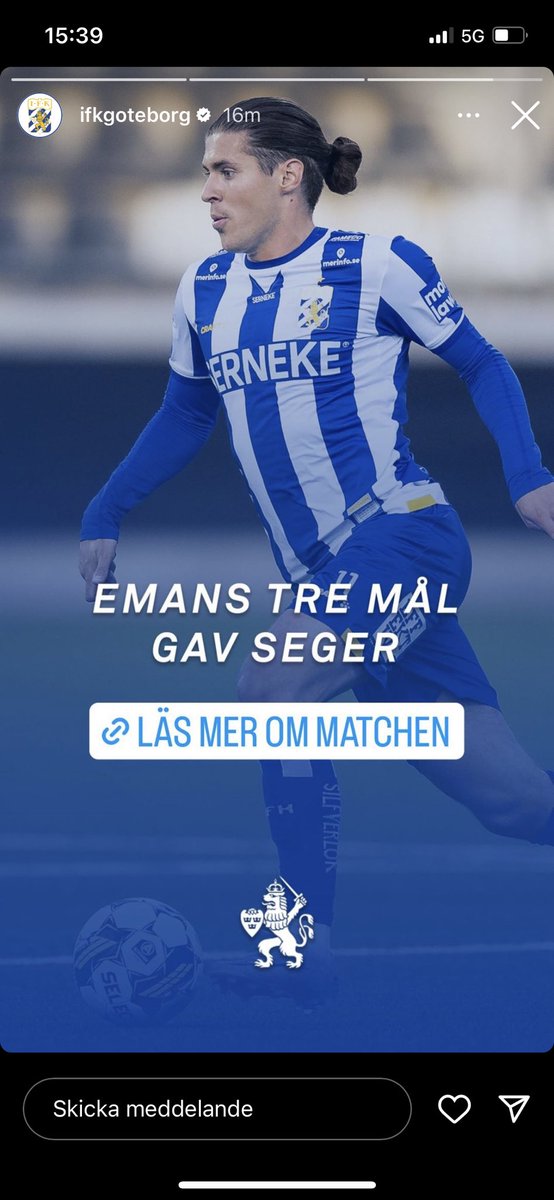 Detta lär ju va den mest oväntade rubriken på länge… #ifkgbg