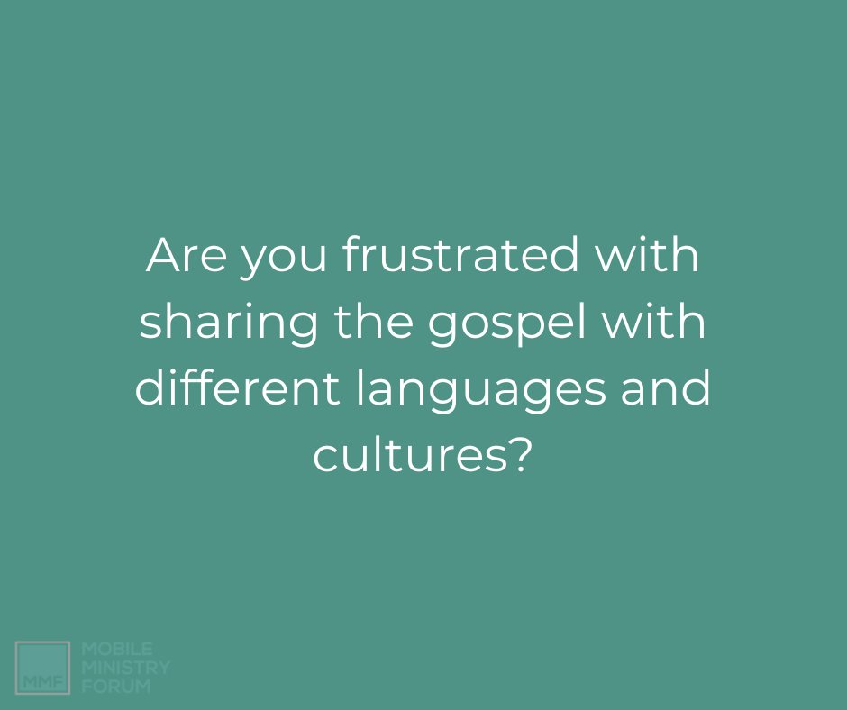 📷 Are you frustrated with sharing the gospel with different languages and cultures? Have you ever taken time to equip yourself with your phone?

#MobileMinistry #ThinkDifferent
