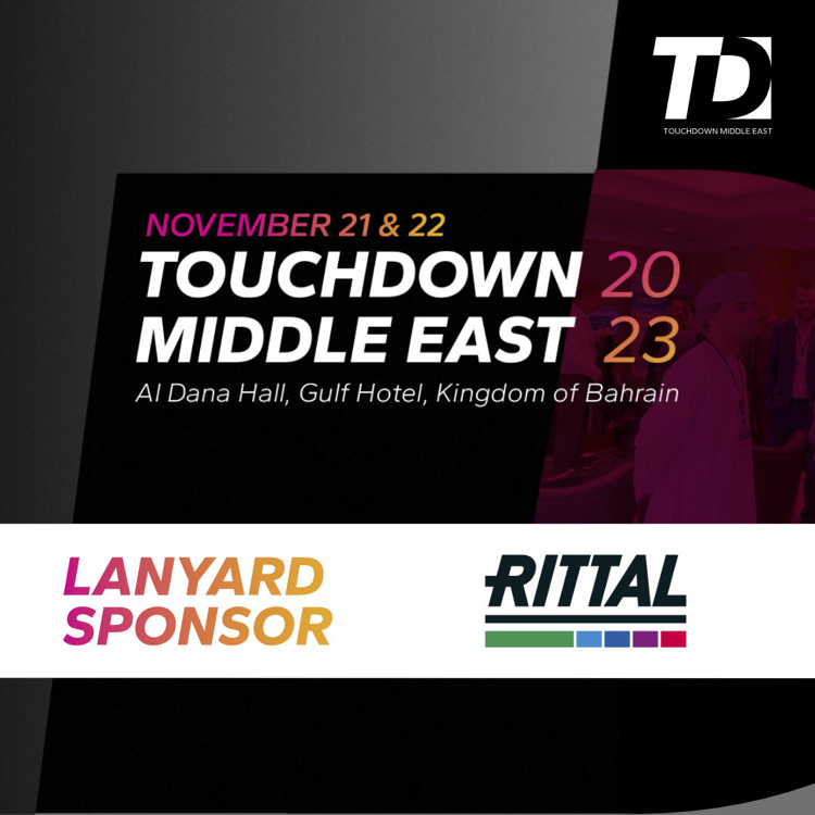 Touchdown_ME's tweet photo. 📣 New Sponsor incoming! Delighted to have @Rittal   on board as the official Touchdown Middle East 2023 Lanyard Sponsor!

🎟 Have you got your TDME tickets yet? Get yours (and your Rittal Lanyard upon entry to the event!) here ➡ https://t.co/6hHPTTfJHD

#TDME https://t.co/FFkj1h8BLY