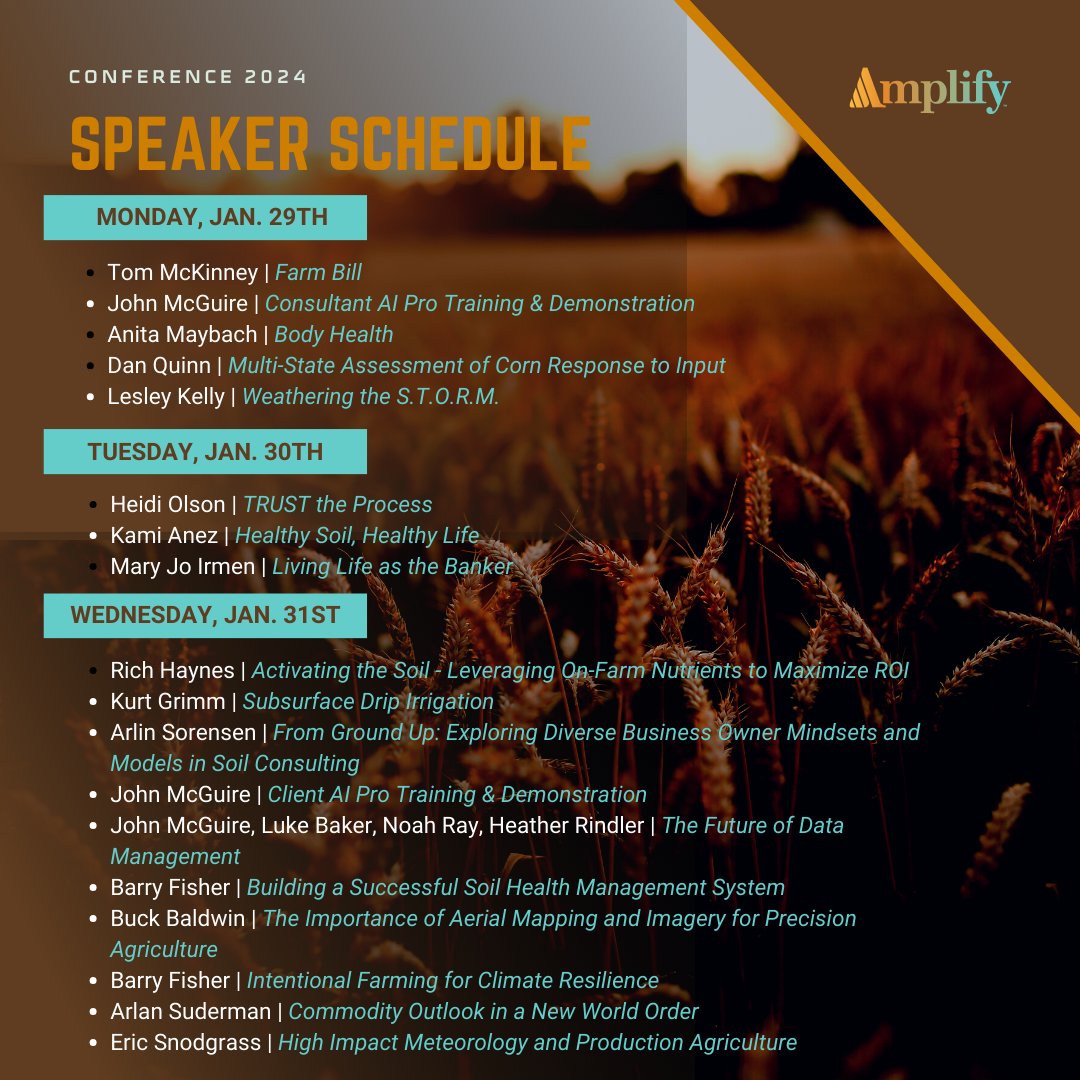 We've got a great lineup of speakers for our 2024 Amplify Conference in Reno!

Register now with the link in our bio!! Register before Oct. 16th to get the Early Bird Special of $100 off!