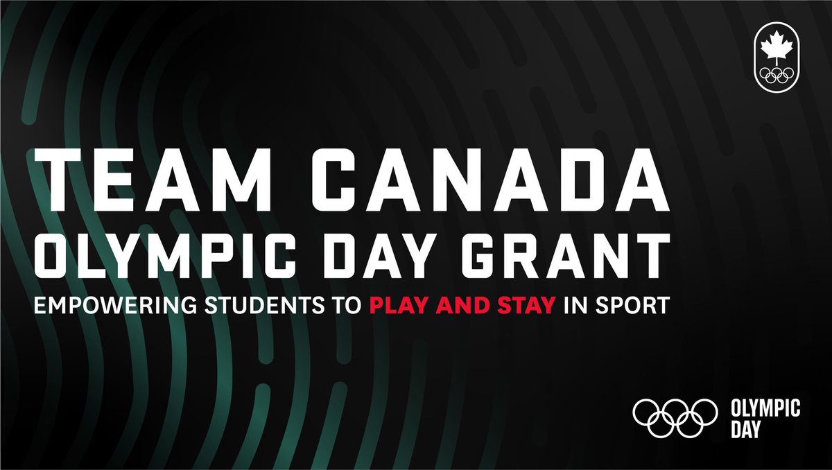 Team Canada Olympic Day Grant provides funding to increase access to sport in schools while also giving athletes the opportunity to inspire students through their stories.10 grants of $5,000 are available for schools.  olympic.ca/team-canada-ol… #schoolsportforall