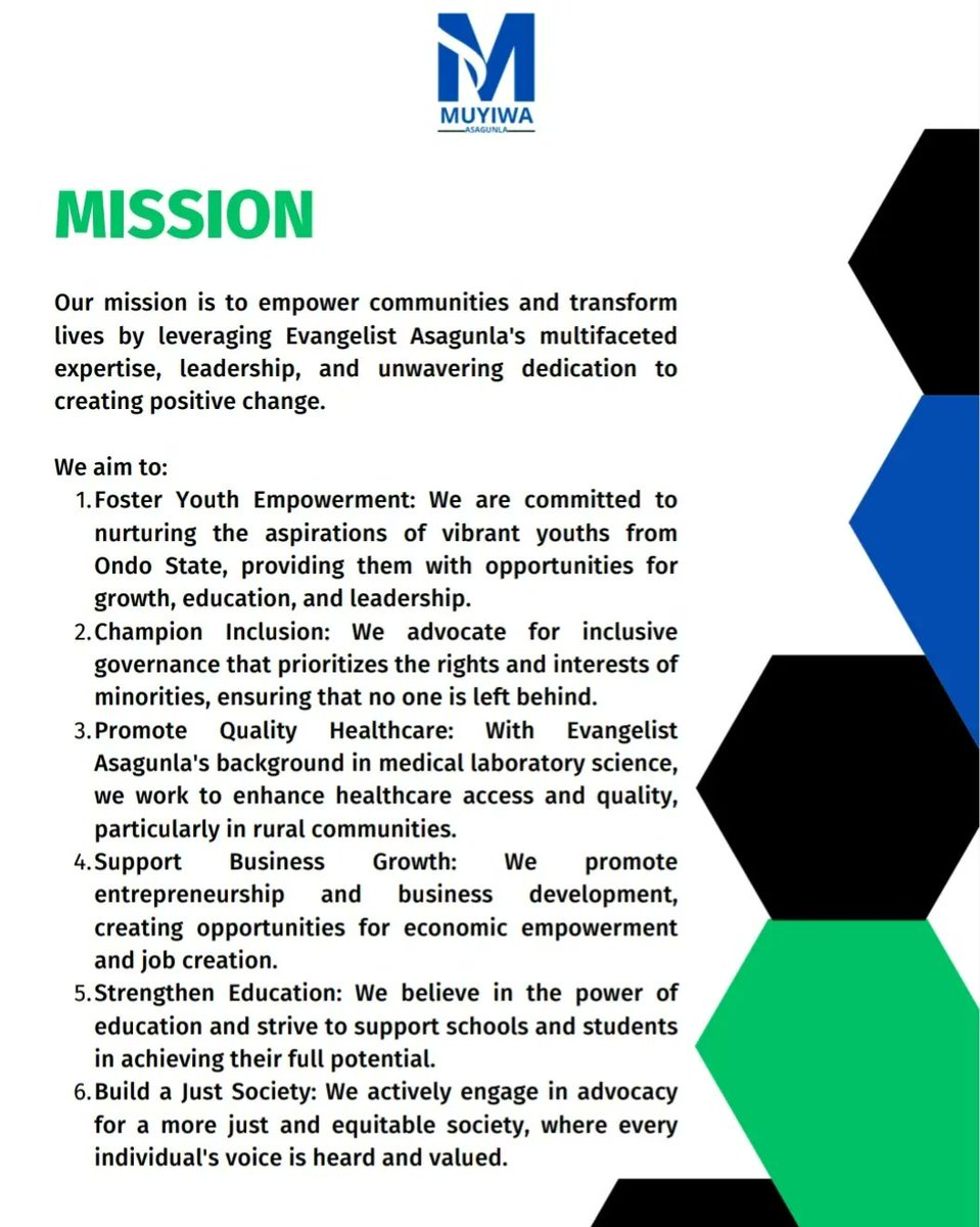 officialwasagun's tweet photo. PROFILE

Empowering Communities, Transforming Lives
Together for Progress, Asagunla for Change

#Asag4rep #Ignitingprogress https://t.co/U6ukhTvvAv