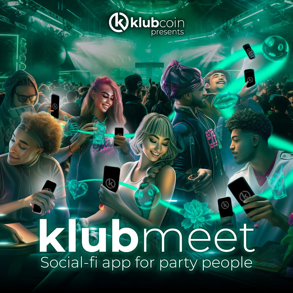 Introducing KlubMeet by Klubcoin - Your Ultimate Nightlife #SocialFi App! 📲

With KlubMeet, you can: 

🎧 Connect with like-minded people at festivals and clubs
🕹 Trade tokens with engaging gamification features
🎁 Share drinks and gifts with other KlubCoin users during IRL