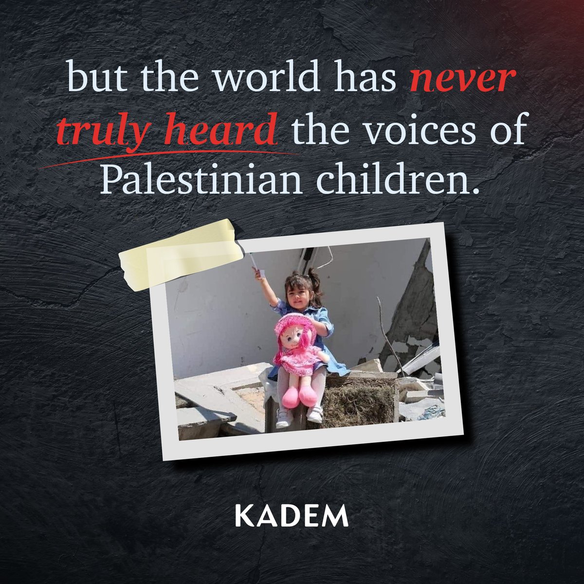 The world remains silent for Palestinian children condemned to death under occupation and blockade... Regardless of their color, language, or religion, may every child live in a world where they can be safe... #InternationalDayOfTheGirlChild