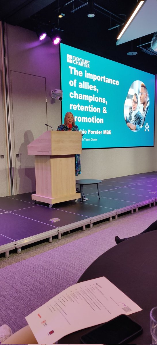 Here's @debbieforster CEO of @techcharterUK - "Everyone is an influencer - you are already in the room. Use that influence to make a positive change in your organisation" 

#CWwit50