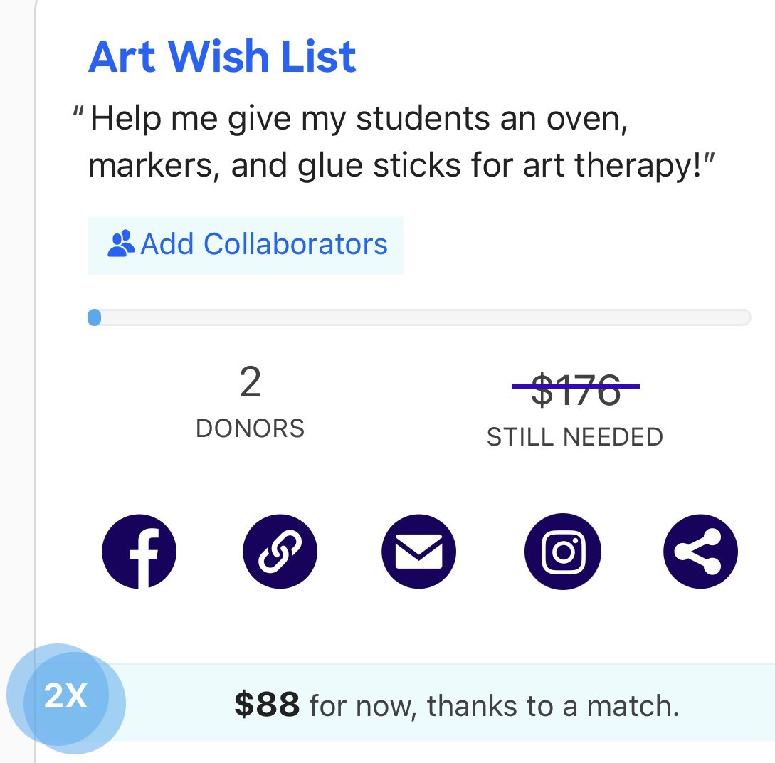 SchoolSW0406's tweet photo. I only need $88 to get an oven to bake holiday cookies with my students to make gifts! 

This project will enhance their math/reading skills and highlight giving back to others! 

Please RT or sprinkle if you can! 

https://t.co/U8d1oMsxyd
#teachertwitter #DonorsChoose #BlueCrew https://t.co/ql9S7YCmaG