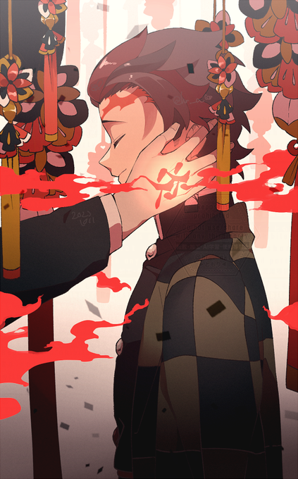 「kamado tanjirou closed eyes」Fan Art(Latest)｜2pages