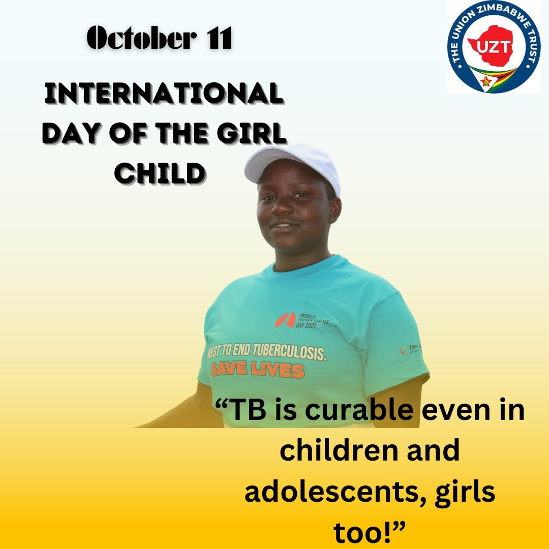 Young girls can be the drivers of change. #InternationalDayOfTheGirl is a reminder that girls can mobilise for improved health-seeking behaviours and ensure authorities #InvestToEndTB. 
On #DayOfTheGirl, we say to all girls #GetScreenedToday!