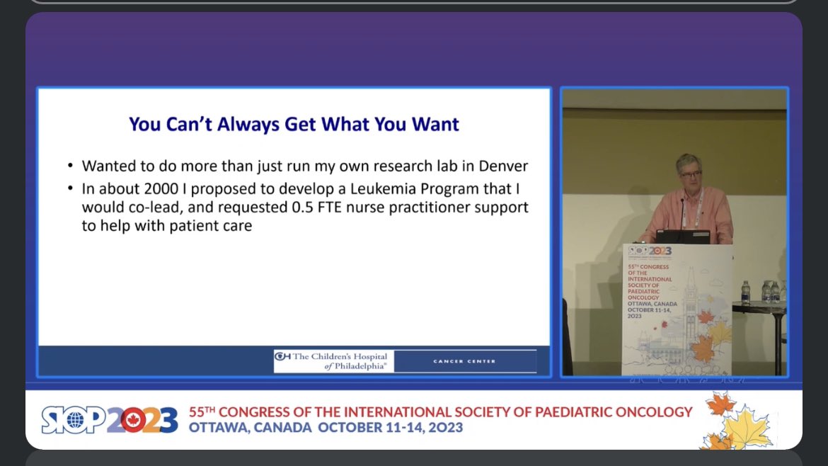 Alito1409's tweet image. From the title to the conclusions I use the right words! Dr. Stephen Hunger&apos;s journey has been very inspiring…

#siop2023ambassador
#SIOPcongress
@WorldSIOP @youngsiop