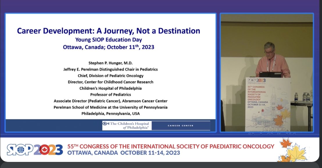 Alito1409's tweet image. From the title to the conclusions I use the right words! Dr. Stephen Hunger&apos;s journey has been very inspiring…

#siop2023ambassador
#SIOPcongress
@WorldSIOP @youngsiop