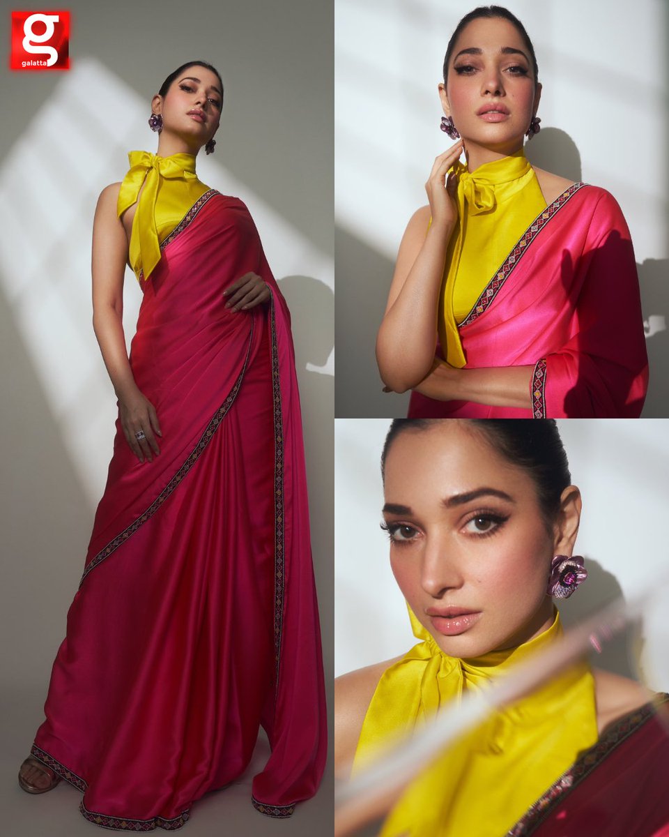 galattadotcom's tweet photo. #Tamannaah's saree game is always on point, exuding elegance and grace! ���🌟

@tamannaahspeaks #TamannaahBhatia #Galatta https://t.co/Cg4I2EbInP