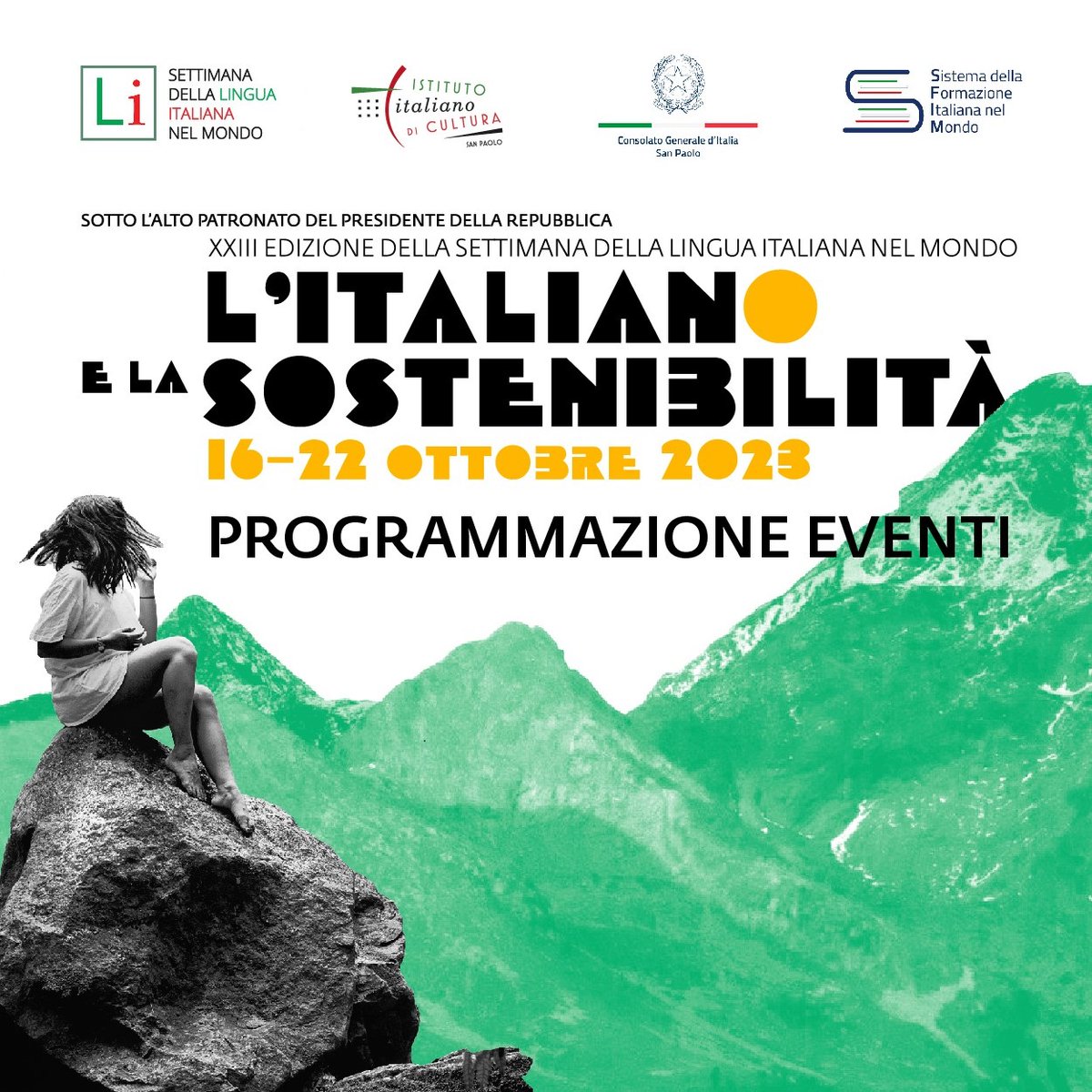 IICSanPaolo's tweet photo. A XXIII Semana da Língua Italiana do Mundo está chegando! O #iicsp preparou um blog que reúne todas as atividades a serem realizadas em São Paulo. Acesse https://t.co/6BMIeyCYkh e fique por dentro da programação. #iicsp #slim2023 #sfim #sostenibilita #sustentabilidade https://t.co/tv07b8rI45
