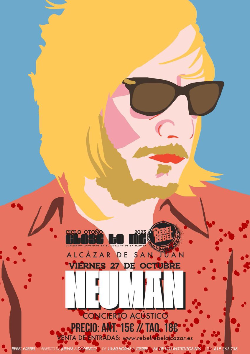 El próximo viernes 27 de octubre estaré en acústico en la “Sala Rebel” #alcazardesanjuan DESEANDO ❤️.
Entradas 🎟️: connect.boomevents.org/es/event/nuema…

#neuman #acusticoespecial #waterhole #newalbum <a href="/intromusica_pro/">Intromúsica</a> <a href="/Subterfugerec/">Subterfuge Records</a>