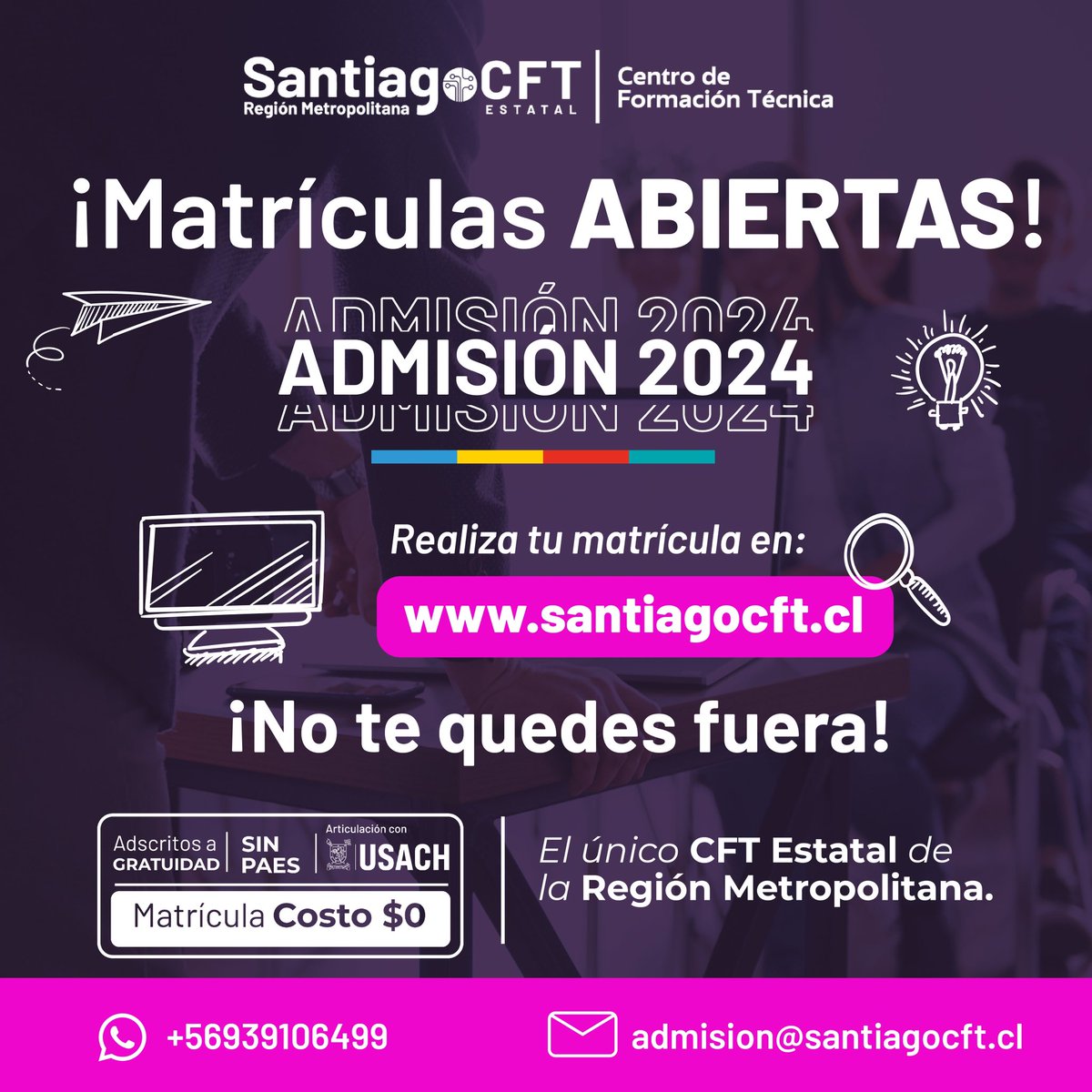 Santiago CFT | Estatal de la Región Metropolitana tweet media