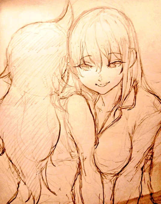 おっぱいで頭がいっぱい…#みなさん3年前の今頃はどんな絵描いてましたか 