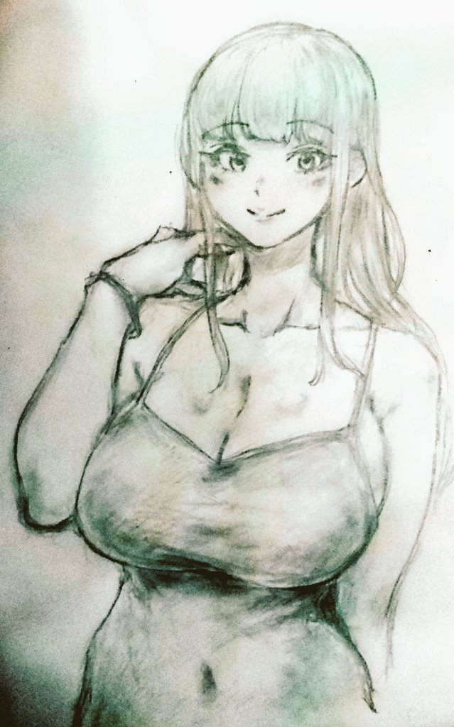 おっぱいで頭がいっぱい…
#みなさん3年前の今頃はどんな絵描いてましたか 