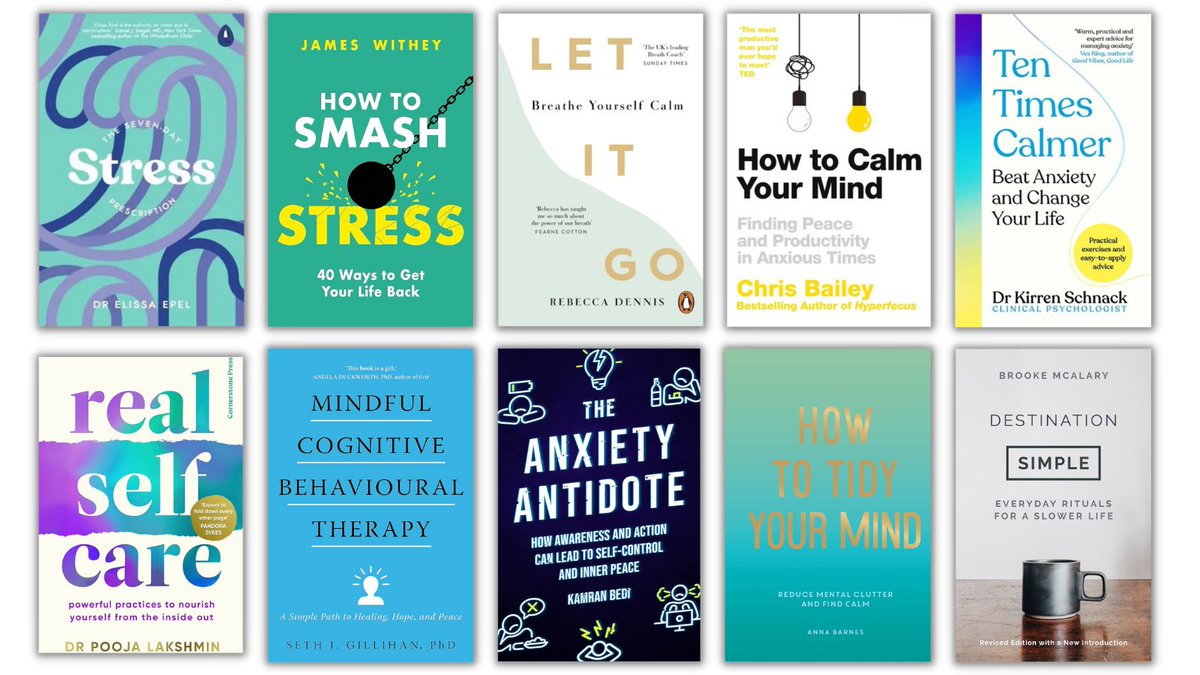 Today is #NationalStressAwarenessDay. If you're looking for resources to help cope with stress, why not check out one of these reading recommendations for free from your library?

<a href="/Dr_Epel/">Elissa Epel</a> @jameswwithey <a href="/Chris_Bailey/">Chris Bailey</a> <a href="/kamranbedi/">Coach Kamran Bedi</a>