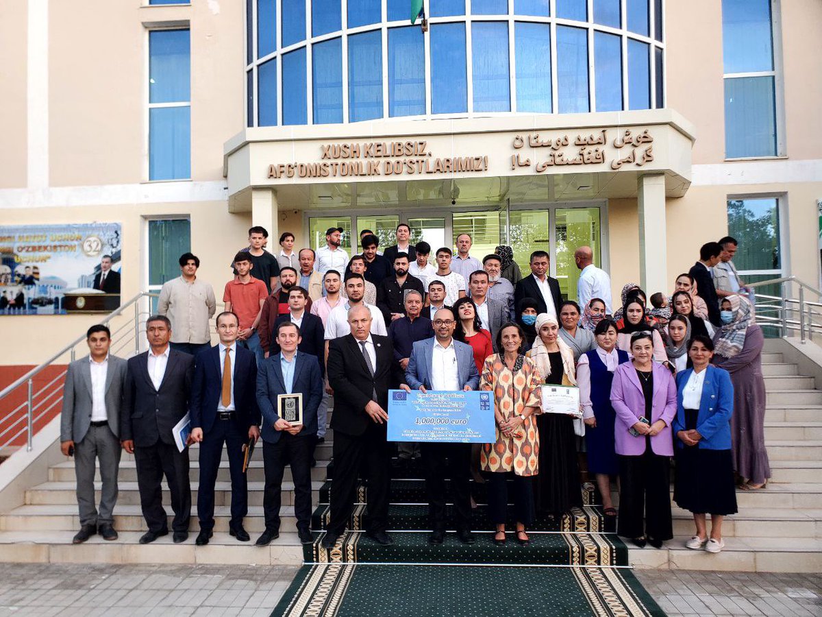 EU_Tashkent's tweet photo. Within the mission today we launched the 2nd phase of the EU funded project aimed at enhancing the capacities of Surkhandarya region to educate and train Afghan citizens.

We are pleased to continue our partnership with national authorities and @UNDP_Uzbekistan in this direction. https://t.co/GMZa7j3NSp