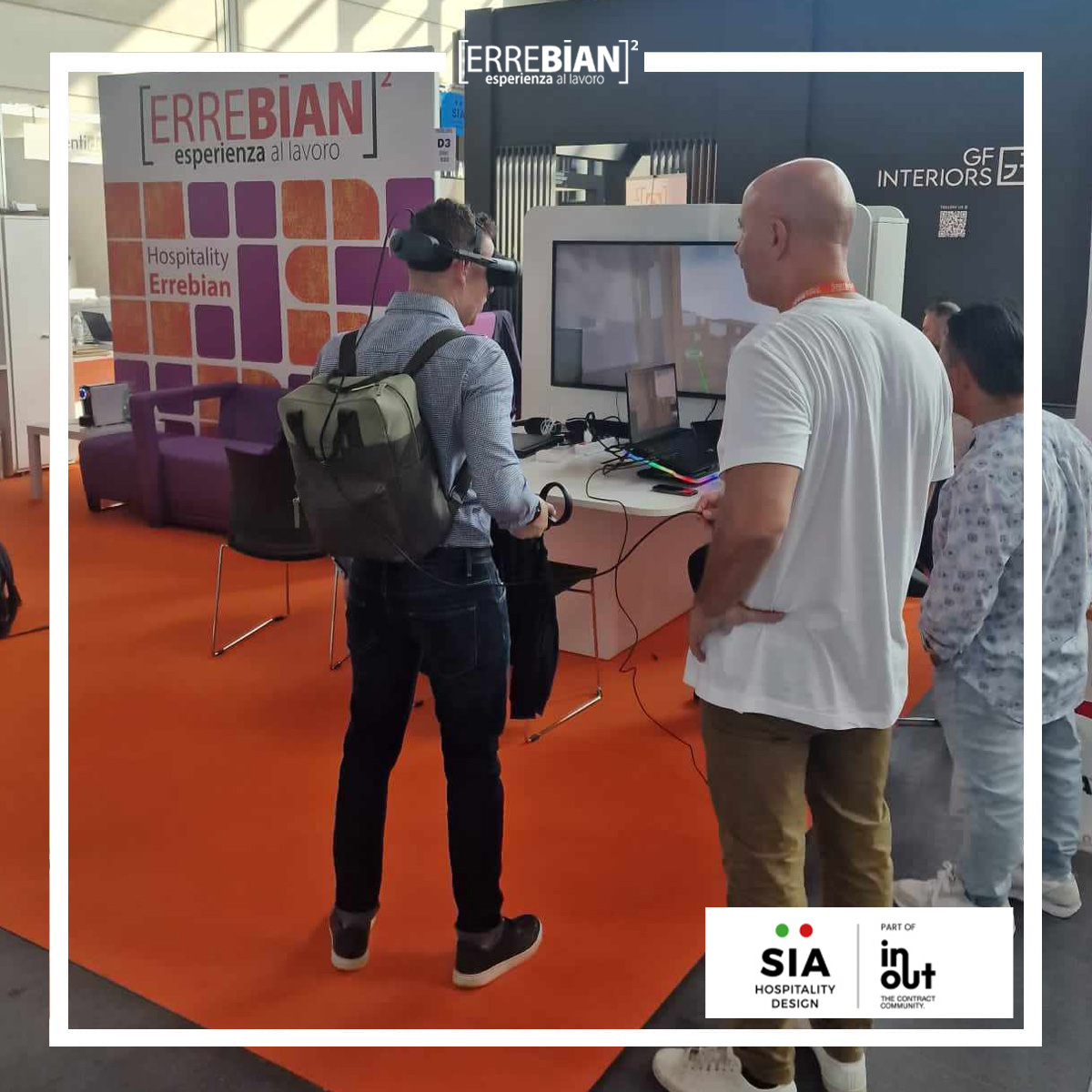 ErrebianSpa's tweet photo. Che bello vedere tanto interesse per le nostre proposte, siete davvero tantissimi!
Vi aspettiamo al Padiglione D3 - stand 032, siamo qui per accogliere le vostre esigenze e per farvi vedere il nostro showroom con il visore per la realtà virtuale.

#InOutExpo #SiaExpo #Hospitality https://t.co/riP5u9I5Qq