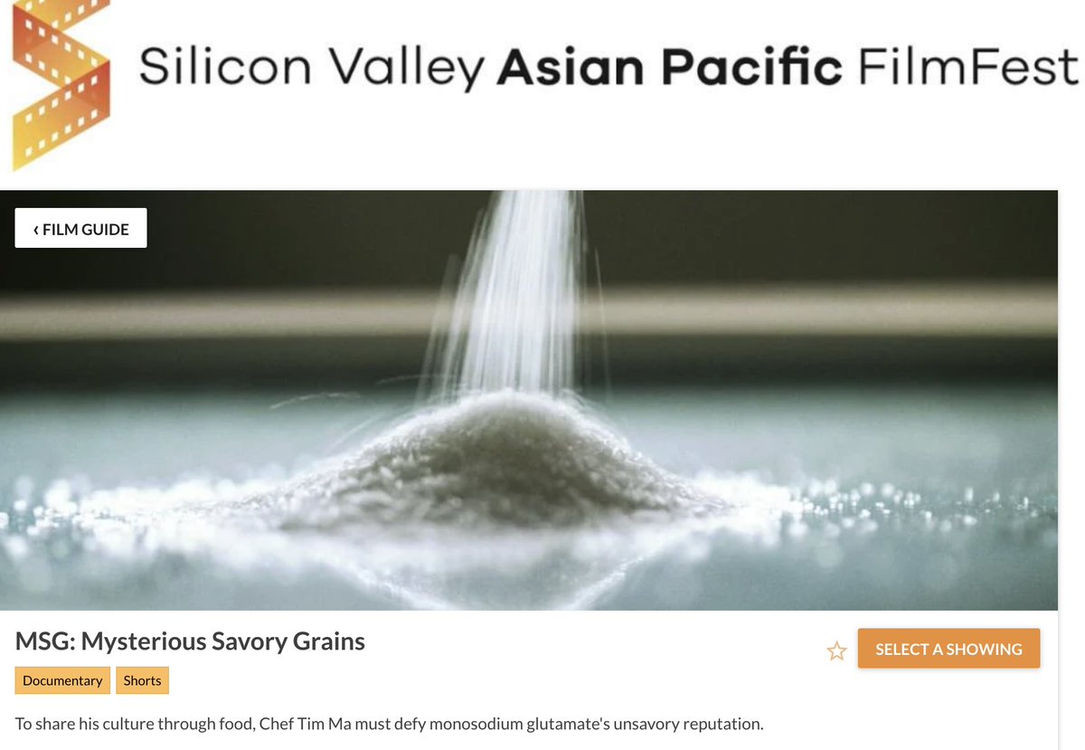 Yi Chen (@c35films) on Twitter photo "To share his culture through food, Chef Tim Ma <a href="/ChefTimMa/">Tim Ma</a> must defy monosodium glutamate's unsavory reputation." Watch "MSG: Mysterious Savory Grains" <a href="/SVAPFilmFest/">Silicon Valley Asian Pacific FilmFest</a> svapfilmfest2023.eventive.org/films/650bf00f… dir <a href="/_FinnKyle/">Kyle Finnegan</a> produced by @SusannShin & yours truly. "To share his culture through food, Chef Tim Ma <a href="/ChefTimMa/">Tim Ma</a> must defy monosodium glutamate's unsavory reputation." Watch "MSG: Mysterious Savory Grains" <a href="/SVAPFilmFest/">Silicon Valley Asian Pacific FilmFest</a> svapfilmfest2023.eventive.org/films/650bf00f… dir <a href="/_FinnKyle/">Kyle Finnegan</a> produced by @SusannShin & yours truly.
